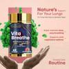 Vitaminnica Vita Breathe- Lungs Support | Cleanse and Detoxify Lungs | Reduces Damage from Smoking, Pollution, Improves Lung Health | 60 Veg Capsules | Better Respiratory Health view 2