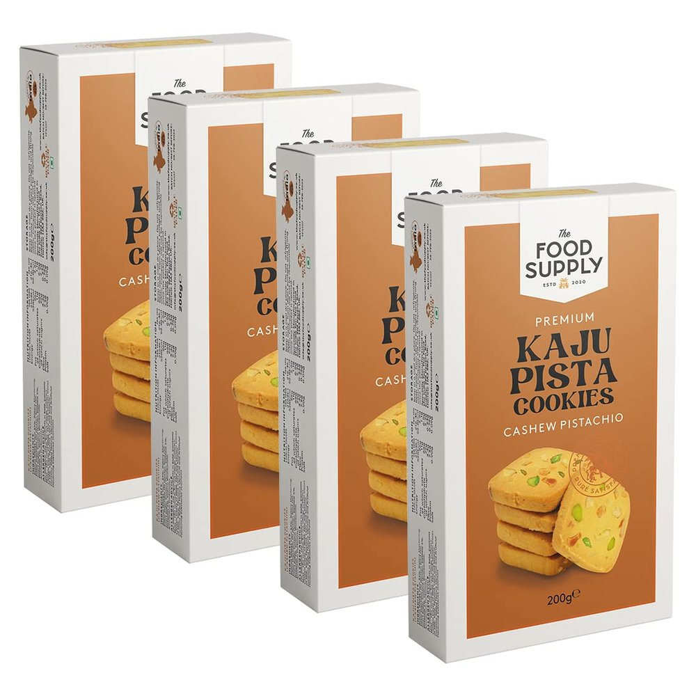 Cookies 200g - Cumin, Honey, Cashew, Dry fruit, Fruity Jam | Variety Luxury Biscuits | Cookies High Protein, Low Sugar, Vegan Friendly Snack | The Food Supply