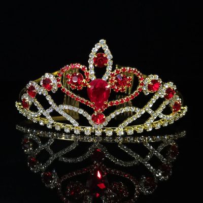 Bridal Wedding CrownDrop Glass Crystal CrownCrownGirls CrownHeadpieceCrown,HG053
