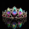 Bridal Wedding CrownDrop Glass Crystal CrownCrownGirls CrownHeadpieceCrown,HG053 view 3
