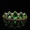 Bridal Wedding CrownDrop Glass Crystal CrownCrownGirls CrownHeadpieceCrown,HG053 view 4