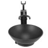 Wresetly Bathroom Barber Men Metal Shaving Rack Stand Set - Shave Brush Holder Shelf + Soap Mug Cup Bowl Black view 4