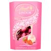 Lindt LINDOR Strawberries & Cream Chocolate Truffles Box 200g view 1
