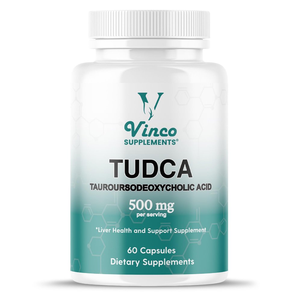TUDCA Bile Salts Liver detox & Support Supplement - 60 Capsules,500mg per Serving - Tauroursodeoxycholic Acid - Genuine Bile Acid TUDCA with Strong Bitter Taste - Non-GMO & Gluten Free- Made in The UK