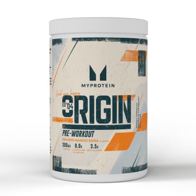 Myprotein Origin Pre-Workout Power with Beta Alanine and Caffeine, Orange and Mango, 600 g