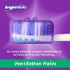 BrightWorks Toothbrush Covers; protects your toothbrush at home or away (3 x 4 count) 12 covers view 2