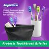BrightWorks Toothbrush Covers; protects your toothbrush at home or away (3 x 4 count) 12 covers view 3