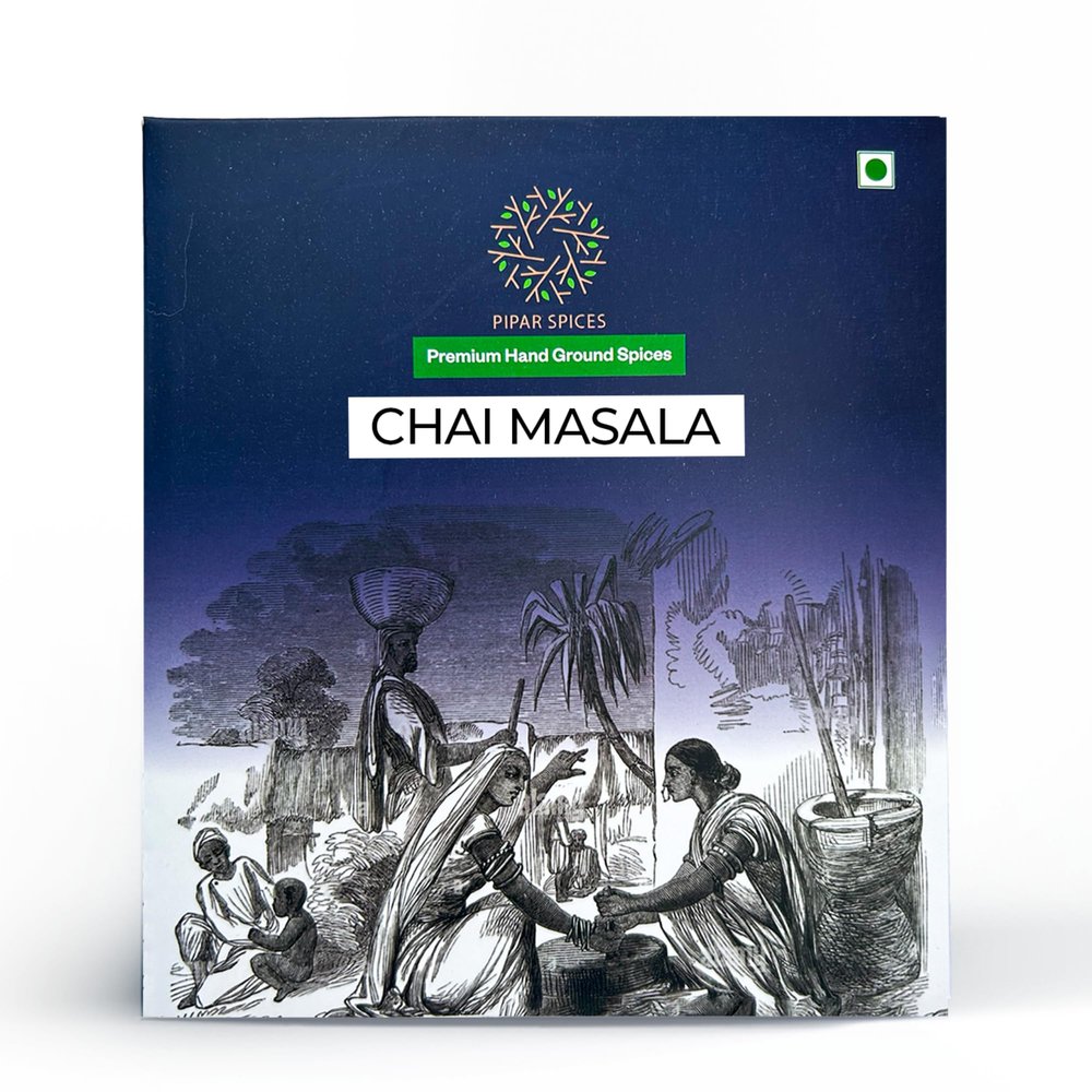 Pipar Spices Chai Masala - 100g Pack | Chai Spice Blend, Handground Spice, Rich Aroma and Flavor