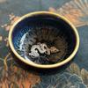 Tea Soul Jianzhan Tenmoku Tea Cup with Silver Dragon 50ml view 1