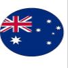15x AUSTRALIA 4cm Rice Paper Cup Cake Fairy Toppers AUSTRALIAN FLAG AUSSIE D1 view 1