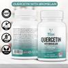 Vinco Quercetin Bromelain High Strength Supplement - Quercetin 1000mg & 200mg Bromelain Per Serving  Bromelain and Quercetin Supplement - Supports Immune System, Non-GMO & Gluten Free - 120 Capsules view 2