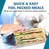 18 Meter Kitchen Foil Sheets [295mm x 18M] 10.5 Micron Heavy Duty Thick & Durable Non-Stick Aluminium Foil Roll Food Service Catering Foil Wrap Sheets for Restaurants Delis Take Out & Home (10 Rolls) view 3