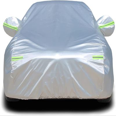 nenyan Custom Car Cover Waterproof Breathable Fit Mercedes Benz CLA - Class CLA 180 C117 CLA 220 C117 CLA 250 C117 CLA 200d C117 2013-2019, Outdoor Full Cover, All Weather Protection Durable, Silver