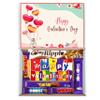 Valentine's Chocolate Hamper Gift Box, Valentines Hamper, HAPPY VALENTINES Chocolate Hamper Gift Box view 1