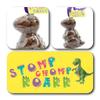 ButtonChocs Chocolate Dinosaur - Stomp Chomp Roarr. Belgian Milk Chocolate Dinosaur Gift. view 2