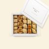 250g Bitesize Baklava Gift Box Black, approx 20 bitesize pieces, authentic, traditional arabic baklawa, luxury presentation box, handmade fresh backlava view 3