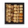750g Assorted Baklava Gift Box Black, approx 31 pieces, authentic, traditional arabic baklawa, luxury presentation box, handmade fresh backlava view 3