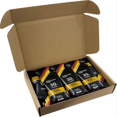 Precision Fuel PF30 Caffeine Energy Gel - Mild Flavour Running Gels for Endurance Athletes, 30g Carbohydrate, Easy-to-Digest, Perfect for Running & Long-Duration Sports (30 Gels)