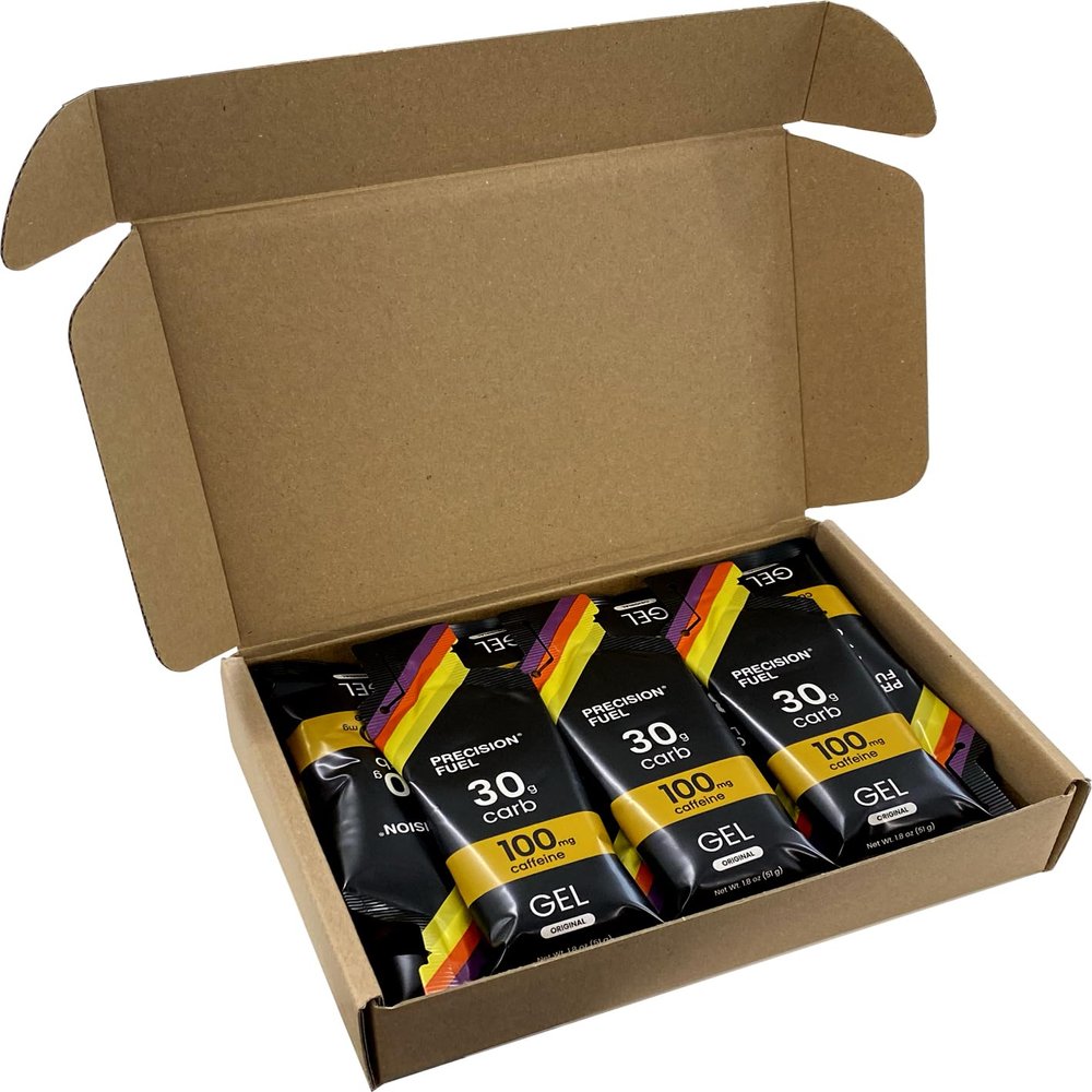 Precision Fuel PF30 Caffeine Energy Gel - Mild Flavour Running Gels for Endurance Athletes, 30g Carbohydrate, Easy-to-Digest, Perfect for Running & Long-Duration Sports (30 Gels)
