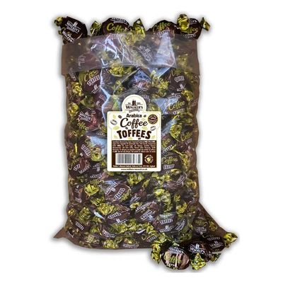Toffee, Walker's Toffee, Bulk, 2.5kg, Wholesale, British, Traditional, Sweet, Treat, Confectionery, Snack (Coffee Toffee)