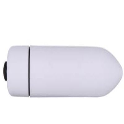 10 Modes Strong Shock Quiet Waterproof Bullet Tool Soft Silicone Toys for Women Pleasure, Mini Travel Small Size, Personal Bullet Tool Massage Ball Powerful Bullet Rod for Body Relaxing (White)