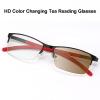 BAFAFA Reading Glasses Readers Eyeglasses,HD Resin Lenses Photochromic UV Protection,Men Anti Glare Scratch Reader Women (Color : Black+red, Size : +1.25) view 2