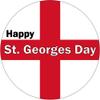 30 ENGLAND PREMIUM 4cm RICE PAPER WORLD CUP CAKE TOPPERS ST GEORGES DAY CROSS D2 view 1