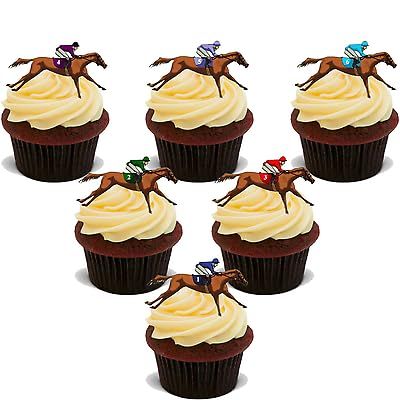 54 HORSE RACING STAND UP Edible RICE Wafer Cake Toppers D1 GRAND NATIONAL ASCOT
