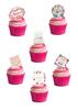 24 Stand Up Happy Birthday Mum Mummy Themed Edible Wafer paper Cake Toppers Decorations view 1