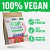 Applied Nutrition Plant Protein Powder  Critical Plant Vegan Protein Shake with SOYA, Pea, Brown Rice Proteins & Essential Amino Acids - Dairy-Free Gym Supplement (450g - 15 Servings) (Strawberry) view 2