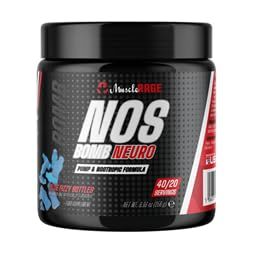 Muscle Rage Nos Bomb Neuro 40 Servings Strawberry Lemonade