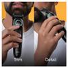 Braun Beard Trimmer Series 3 & Hair Clippers, 40 Length Settings, Rechargeable 50-min Cordless Runtime, Gifts for Men, UK 2 Pin Plug, BT3421, Black/Vibrant Green view 3