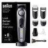 BRAUN Beard Trimmer Series 7 BT7420, Electric Trimmer for Men, Incl. Sharpest ProBlade, 40 Length Settings, Barber Tools, Charging Stand, Travel Case, Stencil, Rechargeable & Waterproof view 1