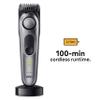 BRAUN Beard Trimmer Series 7 BT7420, Electric Trimmer for Men, Incl. Sharpest ProBlade, 40 Length Settings, Barber Tools, Charging Stand, Travel Case, Stencil, Rechargeable & Waterproof view 4