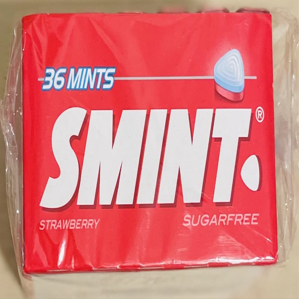SMINT 36 MINTS STRAWBERRY SUGAR FREE 12 PACK
