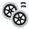 12inch Wheelchair Caster/Wheels Assembly (2), 12 1/2x2 1/4 Solid Tire Wheels with 1/2"12mmBearing, Rear Wheels Replacement for Manual Wheelchair view 1
