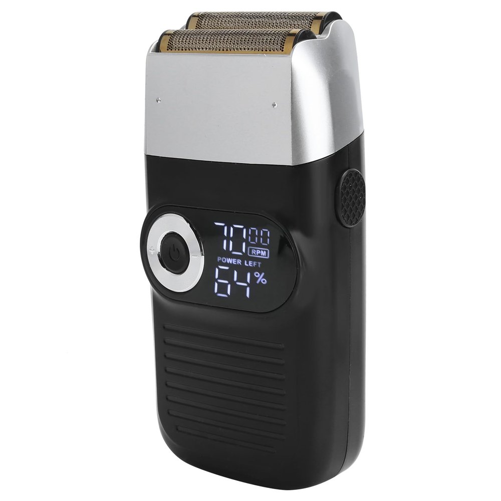 Beard Trimmer for, Electric Foil Shaver Rechargeable Bald Head Shaver Ele Trimmer LCD Mustache Men Electric Men Bald Head Beard
