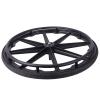 24inch Rear Wheelchair Wheels With Hand Wheel, 241 3/8 Large Solid Rear Wheel Caster Replacement For Manual Wheelchair, Bearing 1/2" (12mm), 2 Pcs view 2