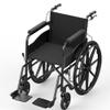 24inch Rear Wheelchair Wheels With Hand Wheel, 241 3/8 Large Solid Rear Wheel Caster Replacement For Manual Wheelchair, Bearing 1/2" (12mm), 2 Pcs view 3