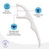 Fluoride Floss Picks. Cavity Resistant Floss. Developed by Dentists. Unflavored Flossers. Shred Resistant Floss. 180 Count. Nylon Floss. Floss Sticks for Adults. Dental Floss with Fluoride. view 4
