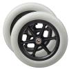 12 1/2x2 1/4 Wheelchair Caster/Wheels Assembly, 12inch Small Solid Rear Wheels Replacement for Wheelchair, 1/2" (12mm) Bearing, 2pcs (Color : Grey, Size : 12 1/2x2 1/4) view 1