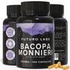Bacopa Monnieri Capsules 350mg - Brain/Memory Supplements - Made in The UK - 4 Month Supply - Vegan, Non-GMO, Gluten-Free. Natural Ayuverdic Supplement Bacopa Extract view 1