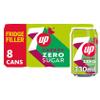 7UP Cherry, zero sugar, 8 x 330ml view 1