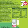 7UP Cherry, zero sugar, 8 x 330ml view 3