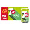 7UP Zero Lemon & Lime Cans 24 x 330ml view 1