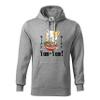 Kawaii Neko Ramen Lover Japanese Noodle Anime Unisex Grey Hoodie Size M view 1