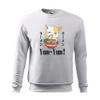 Kawaii Neko Ramen Lover Japanese Noodle Anime Unisex White Sweater Size L view 1