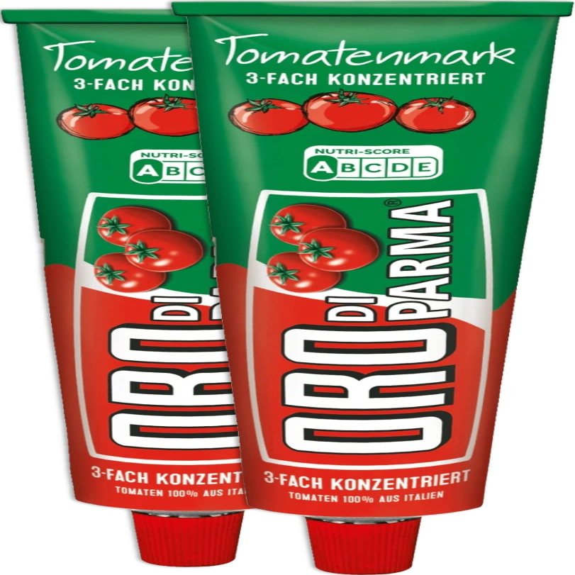 2x200g Oro di Parma Triple-concentrated Tomato Paste - 100% tomatoes from the Parma region / Italy