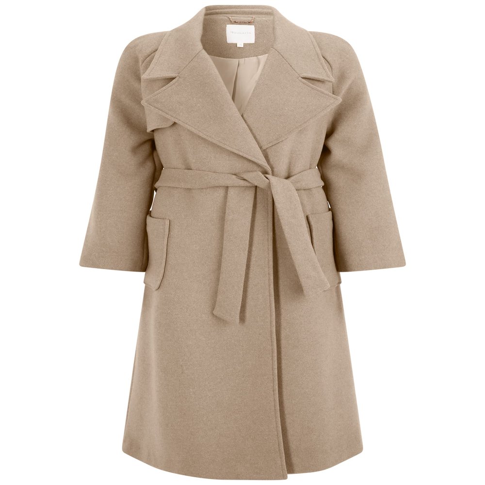Tamaris Women's Balchik Coat, Tapioca, 40 EU