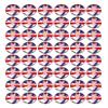QUEEN ELIZABETH II 48 x HRH RIP ROYAL GIFT EDIBLE RICE PAPER CUP CAKE TOPPERS D1 view 1